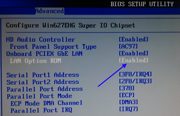 BIOS 調整網路開機