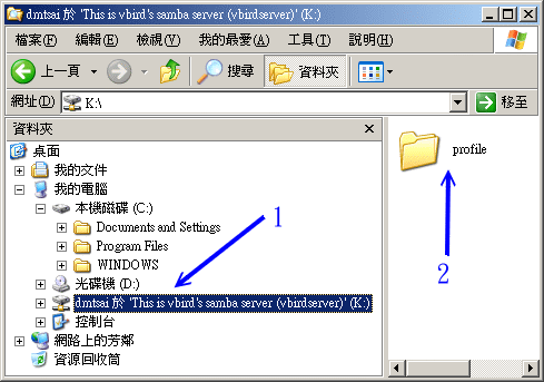 登入 PDC 後，取得的家目錄狀態